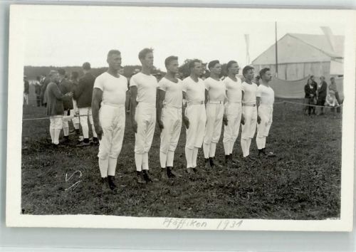 8808 Pfäffikon SZ 1931 Foto AK Turnfest Ort handschriftlich