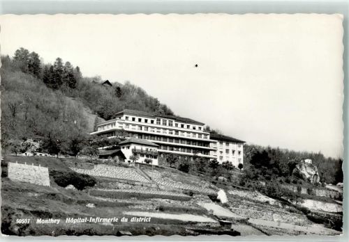 1870 Monthey Foto AK Krankenhaus