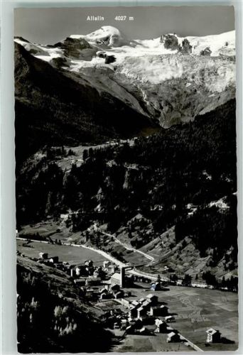 3910 Saas-Grund 1959 - Allalinhorn und Fee Gletscher