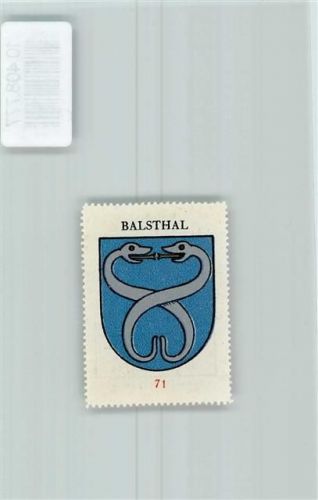 4710 Balsthal - Vignette Wappen Kaffee Hag ca 1920-1940 Schlange