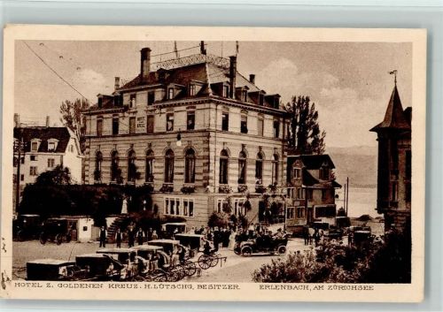 8703 Erlenbach ZH - Hotel zum goldenen Kreuz Pferdekutschen