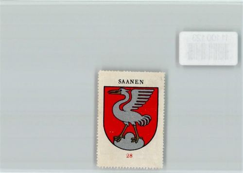 3792 Saanen - Vignette Wappen Kaffee Hag ca 1920-1940
