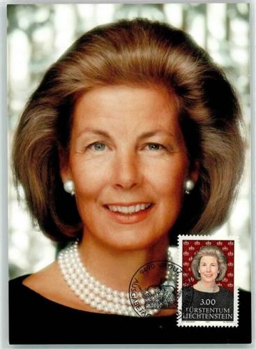 Fürstin Marie von und zu Liechtenstein Dauermarken Fürst und Füsrtin Ausgabe 2. September 1991 Adel Liechtenstein