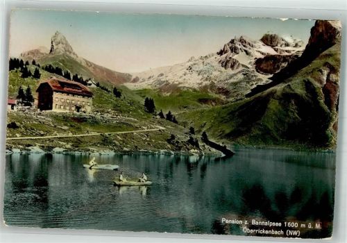 6387 Oberrickenbach 1956 Foto AK Pension zum Bannalpsee