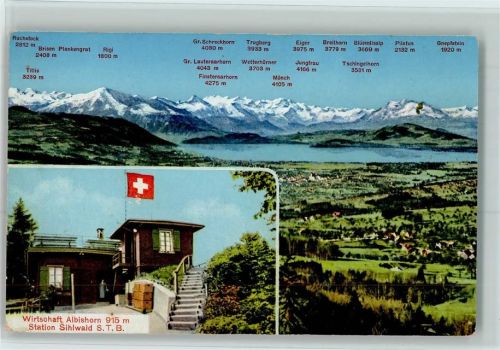 8135 Sihlwald - Wirtschaft Albishorn Alpen 2-Bildaufnahme