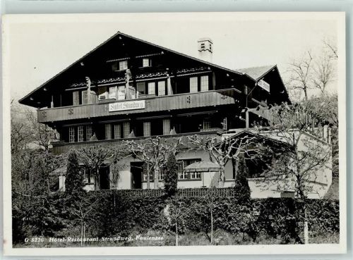 3705 Faulensee Gebrauchsspuren Hotel Gasthaus Strandweg