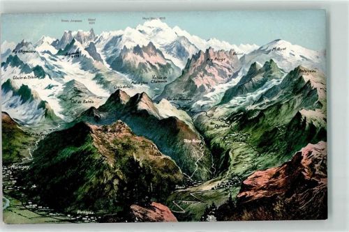 1904 Vernayaz - Vogelschau