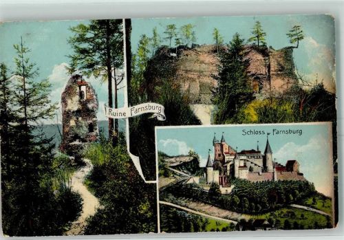 4466 Ormalingen 1916 Gebrauchsspuren Ruine Schloss Farnsburg