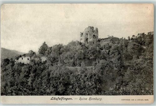 4448 Läufelfingen 1909 - Ruine Homburg