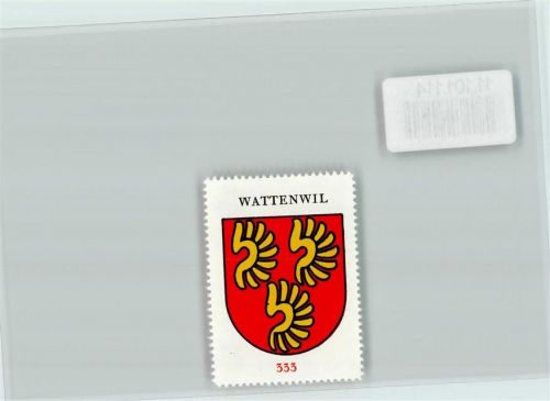 3665 Wattenwil - Vignette Wappen Kaffee Hag ca 1920-1940 Wattenwil