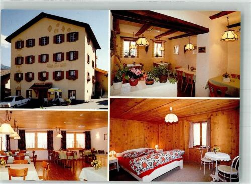 7462 Salouf Foto AK Gasthaus Pension Usteria Alpina