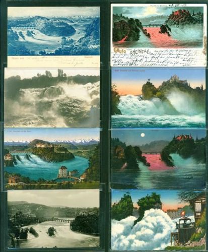 Rheinfall Lot mit 22 AK, ca. 1899-1946; überwiegend gute Erhaltung, größtenteils gelaufen Sammlung Schweiz Posten 21 bis 100 AK