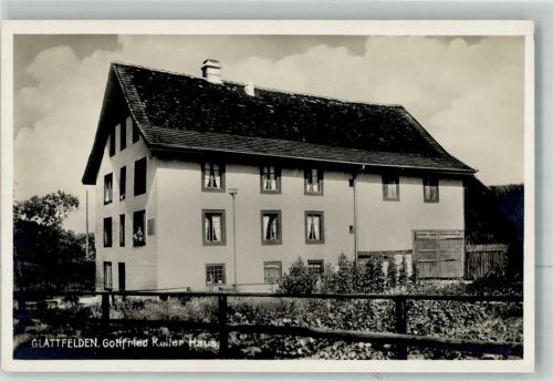 8192 Glattfelden Foto AK Gottfried Keller Haus