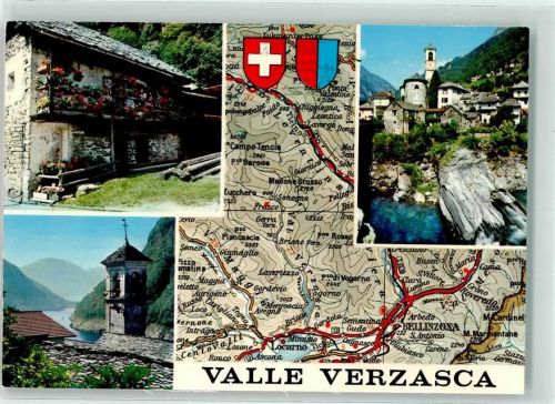 6634 Brione Verzasca - Landkarte