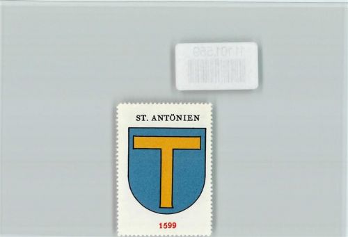 7246 St. Antönien - Vignette Wappen Kaffee Hag ca 1920-1940