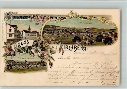 9533 Kirchberg SG 1898 BOAKC Lithographie Verlag Künzli Nr 710