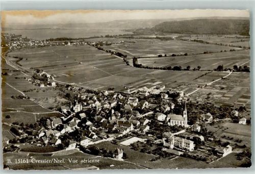 2088 Cressier NE - Fliegeraufnahme Kirche