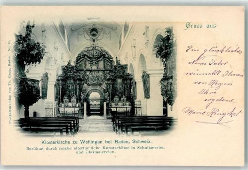 5430 Wettingen 1899 - Klosterkirche