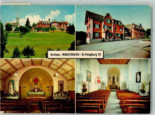 9225 St. Pelagiberg 1963 Foto AK Wallfahrts- Kirche Kurhaus