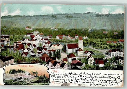 9425 Thal 1910 - Steinerner Tisch Verlag Künzli Nr 1377