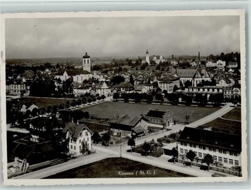 9200 Gossau SG - Teilansicht Kirchen Strassenkreuzung