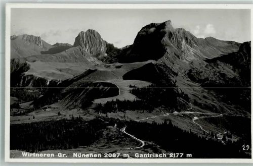 Gantrisch 1933 Foto AK wirtneren Gr. Nünenen Gantrisch