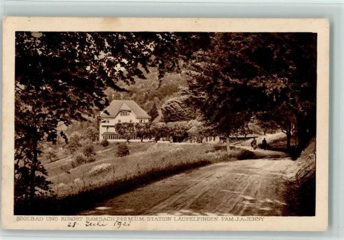 4448 Läufelfingen - Soolbadu. Kurort Ramsach Station Läufelfingen Fam. J.A. Jenny