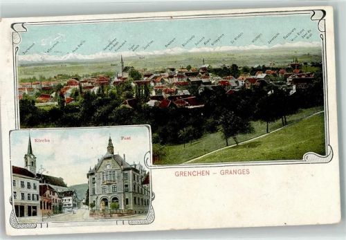 2540 Grenchen 1906 - Kirche Post