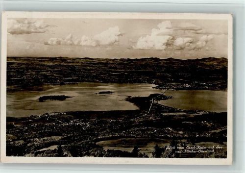 Etzel SZ - Blick vom Etzel-Kulm auf See und Zürcher-Oberland