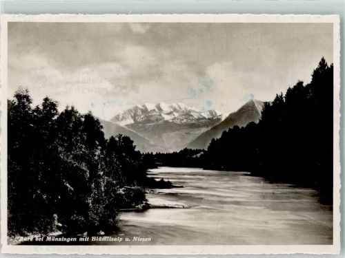 3110 Münsingen - Aare Blümlisalp Niesen