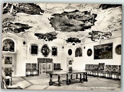 9507 Stettfurt Foto AK Schloss Sonnenberg Rittersaal Foto Gaberell