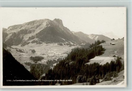 1862 La Comballaz Ormont-Dessous - Vue sur le Chamossaire et les Dents du Midi