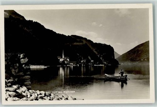 8874 Mühlehorn - Ruderer auf dem See