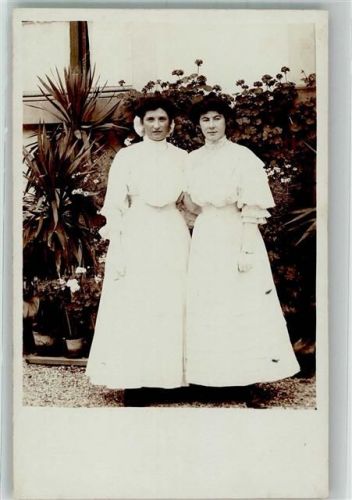 9403 Goldach 1908 Foto AK Ort lt. Stempel Frauen Mode