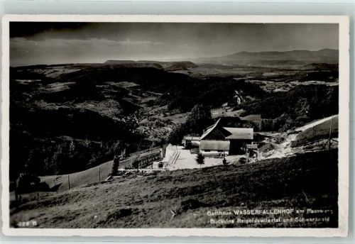 4418 Reigoldswil 1948 - Gasthaus Wasserfallenhof am Passwang Blick ins Reigoldswilertal und Schwarzwald