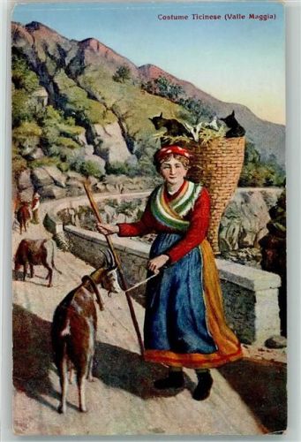 Bäuerin Ziegen Junge