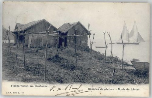 6405 Immensee - 1906 Fischerhütten am Genfersee