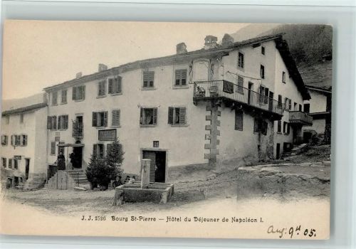 1946 Bourg-St-Pierre 1905 - Hotel du Dejeuner de Napoleon I Verlag J.J. Nr.2526 , gute Erhaltung AK
