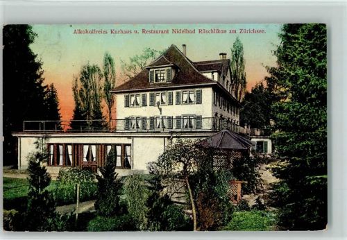 8803 Rüschlikon - Alkoholfreies Kurhaus Gasthaus Nidelbad