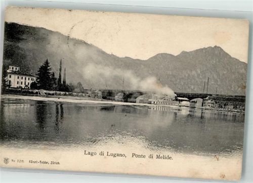 6815 Melide - Brücke Luganersee