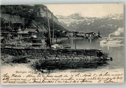 3658 Merligen 1903 - Dampfschiff