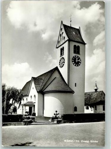 9545 Wängi Foto AK Ev. Kirche