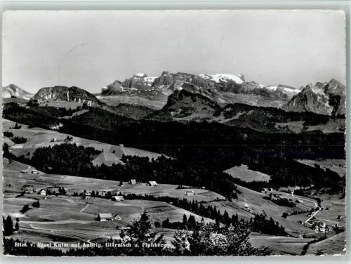 8835 Feusisberg - Blick von Etzel Kulm auf Aubrig, Glärnisch und Fluhberg