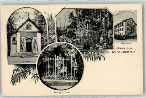 8717 Benken SG 1914 - Kapelle der gute Hirte Lordgrotte Pfarrhaus Wallfahrtsort Maria Bildstein