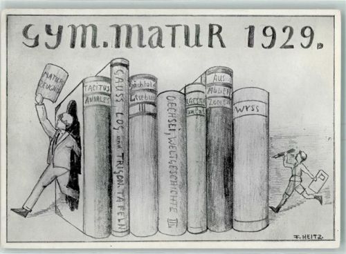 Matur 1929 Bücher AK
