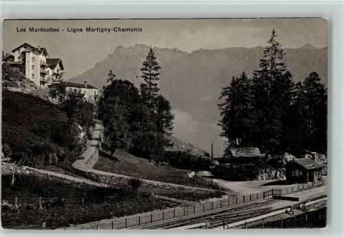 1923 Les Marécottes - Bahnlinie Martigny-Chamonix