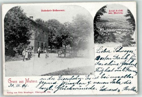 4132 Muttenz 1904 - Gasthaus Bahnhofsrestaurant