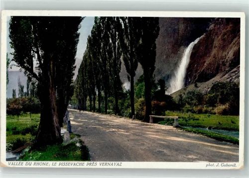 1904 Vernayaz - J. Gaberell Wasserfall Rhonetal