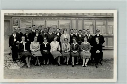 9240 Uzwil 1931 Privatfoto AK Konfirmandentreffen Ort lt. Stempel