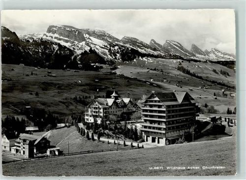 Churfirsten Foto AK Wildhaus Acker